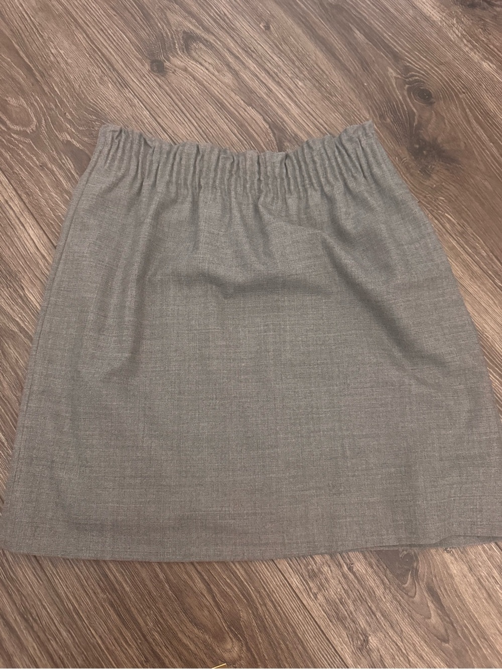 J. Crew Gray Elastic-Waist Mini Skirt